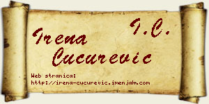 Irena Cucurević vizit kartica